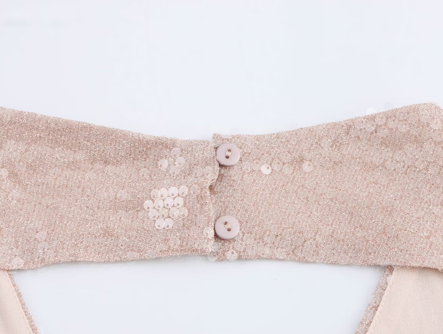 Women French Sequin Pleated Halter Dress Bella Mia